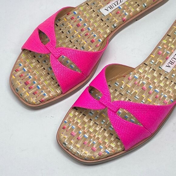 Aquazzura Villette Textile Flat Sandals size 38 - Picture 5 of 11